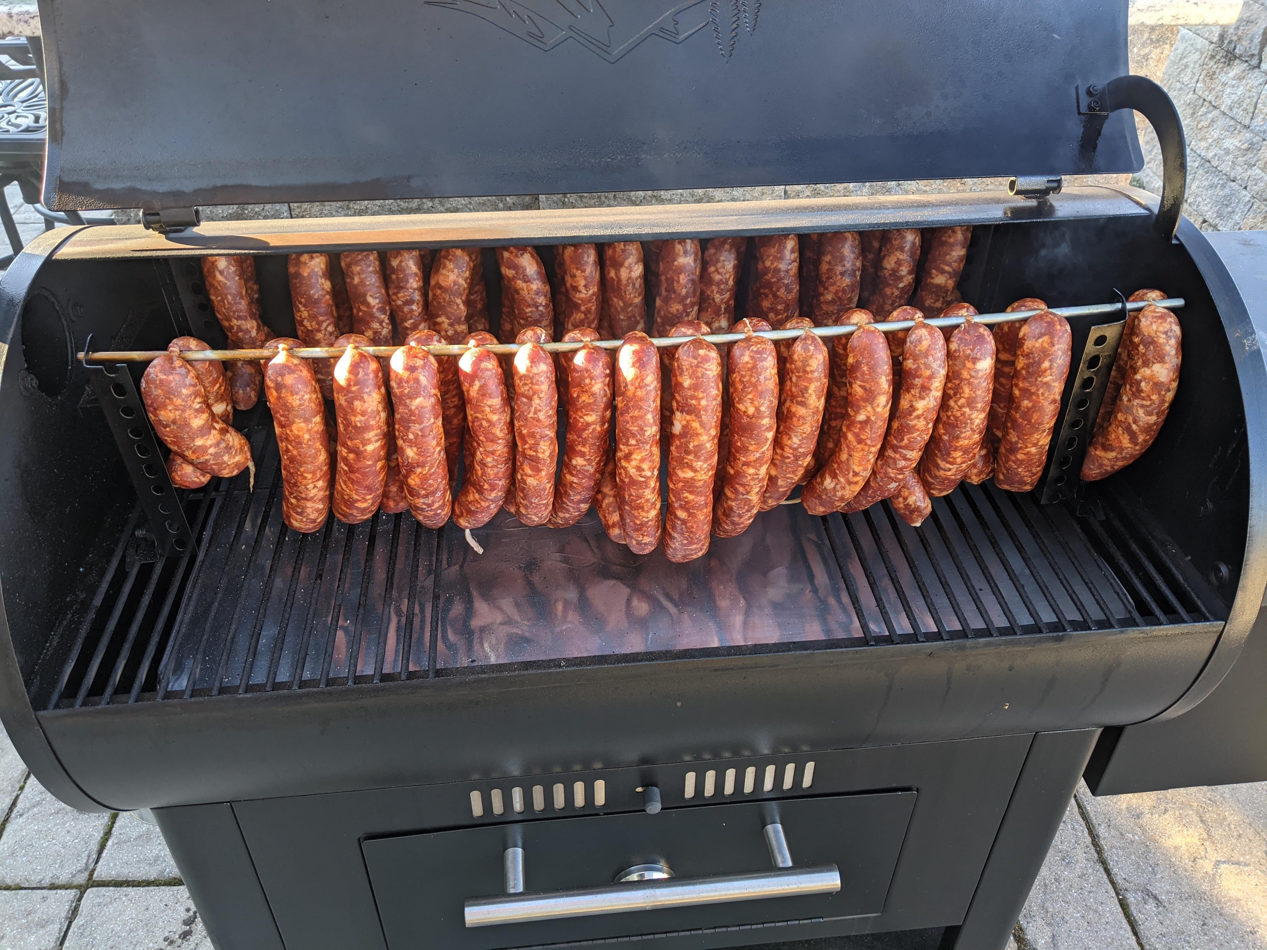 Grilled Smoked Sausage - Out Grilling