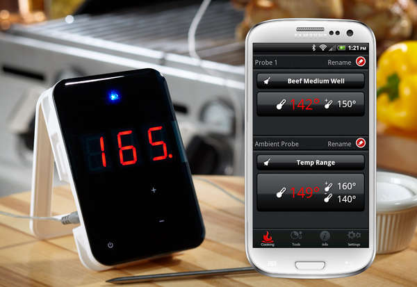 Chugod Pro Smart Wireless BBQ Thermometer With 6 Channels for sale online