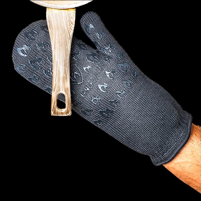 Grill Armor Gloves: Grill Armor Mitts - Grey